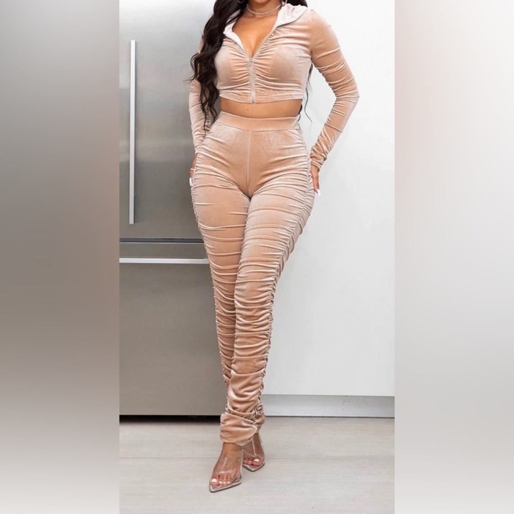 2 Piece Sexy Pants/Hoodie Set